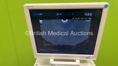 Aloka Prosound A10 Flatscreen Ultrasound Scanner *Mfd - 2010* with 1 x Aloka UST-9118 Transducer / Probe and Mitsubishi P93D Printer (Powers Up) *200F0741* - 2