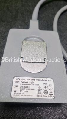 Sonosite HFL38x / 13-6 MHz Ref PO7682-20 *Mfd 2012* Ultrasound Transducer / Probe *Untested* - 3