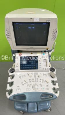 Toshiba Aplio XV SSA-770A Ultrasound Scanner *S/N 80G0593780* **Mfd 09/2005** with 1 x Transducer/Probe (PVT-375BT * Mfd Feb 2015 *) and Sony UP-D895 Digital Graphic Printer (Powers Up - Damage to Casing - See Pictures) - 3