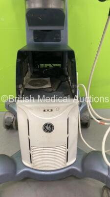 GE Logiq S7 Expert Flat Screen Ultrasound Scanner Ref 5436957 *S/N 193448SU8* **Mfd 09/2012** Software Version R1 Software Revision 0.5 with 2 x Transducers / Probes (C1-5-D Ref 5261135 *Mfd 08/2012* and ML6-15 Ref 536783 *Mfd 2012*) (Power Up - Damaged / - 18