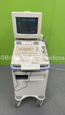 Toshiba CoreVision Pro SSA-350A Ultrasound Scanner *S/N D0522635* with 2 x Transducers / Probes (PVF-375AT and PVF-620ST) (Powers Up)