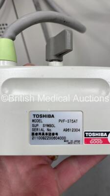 Toshiba CoreVision Pro SSA-350A Ultrasound Scanner *S/N D0522635* with 2 x Transducers / Probes (PVF-375AT and PVF-620ST) (Powers Up) - 12