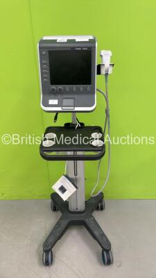 Sonosite S-Nerve Ultrasound Scanner Ref P12057-25 *S/N 03NKG6* **Mfd 12/2011** with 1 x Transducer / Probe (HFL38x/13-6MHz Ref P0768-20 *Mfd 12/2011*) on SonoSite V-Universal Stand (No Power - Storage Device Removed)