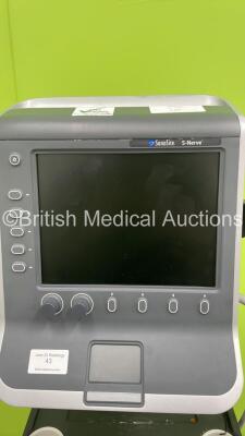 Sonosite S-Nerve Ultrasound Scanner Ref P12057-25 *S/N 03NKG6* **Mfd 12/2011** with 1 x Transducer / Probe (HFL38x/13-6MHz Ref P0768-20 *Mfd 12/2011*) on SonoSite V-Universal Stand (No Power - Storage Device Removed) - 4