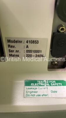 Esaote Pie Medical Aquila Ultrasound Scanner with 2 x Transducer / Probes (1 x Model 402116 and 1 x Ref 411270 REV A - Some Damage) and Mitsubishi P93 Printer (Powers Up with Some Damage to Casing - Display Distorted Until 15 Minutes of Warming Up) *05510 - 16