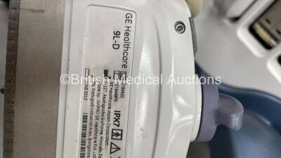 GE Logiq S8 Flat Screen Ultrasound Scanner Ref 5418099 *S/N 176008SU1* **Mfd 02/2012** Software Version R1.5.4 with 2 x Transducers / Probes (C1-5-D Ref 5261135 *Mfd 02/2011* and 9L-D Ref 5194432 *Mfd 06/2012*) (Power Up) - 15