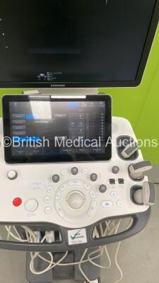 Samsung RS80A Flat Screen Ultrasound Scanner *S/N S11ZM3HJ300005P* **Mfd 2017** Software Version 3.00.06.0404 with 5 x Transducers / Probes (CA1-7A / EA2-11B / LA2-9A and 2 x CA1-7A) and Sony UP-D897 Digital Graphic Printer (Powers Up - Damage to Machine - 4