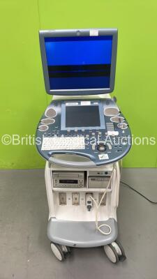 GE Voluson E8 Expert Flat Screen Ultrasound Scanner *S/N D21303* **Mfd 03/2014** Software Version - na with 1 x Transducer / Probe GE C4-8-D *Mfd 2016* Sony UP-D897 Printer and Sony DVO-1000MD DVD Recorder (Powers Up with Error and Damaged Display - See P