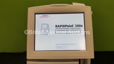 Siemens Healthineers RAPIDPoint 500e Blood Gas System *Mfd 2020* (Powers Up) *SN 54305* **in cage** - 2