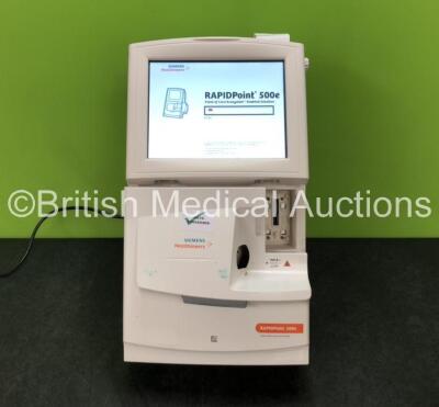 Siemens Healthineers RAPIDPoint 500e Blood Gas System *Mfd 2020* (Powers Up) *SN 54306* **in cage**