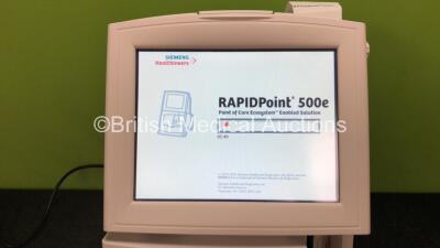 Siemens Healthineers RAPIDPoint 500e Blood Gas System *Mfd 2020* (Powers Up) *SN 54306* **in cage** - 2