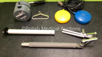 Mixed Lot Including 1 x Zethon Dual Footswitch (Damaged Cable - See Photos) 1 x Arthrex AR-1611S Traction Device and 1 x Arthrex AR-1614 Finger Distraction Attachment - 2