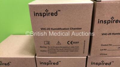 Job Lot Including 10 x Inspired VHC-25 Humidification Chambers and 7 x Vadi Medical Technology Humidification Chambers (All Unused in Boxes) - 3