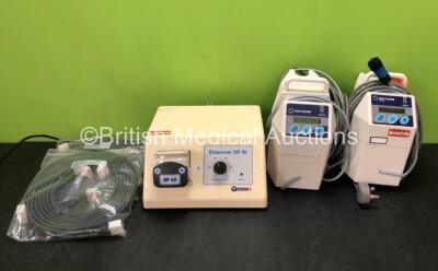 Mixed Lot Including 1 x Nouvag Dispenser DP 20 Infiltration Pump (Powers Up) 2 x DS Maref DS300 Single Tubing Pairs and 6 x Inditherm Alpha Patient Warming Pumps *2 in Photo - 6 in Total*