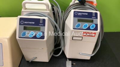 Mixed Lot Including 1 x Nouvag Dispenser DP 20 Infiltration Pump (Powers Up) 2 x DS Maref DS300 Single Tubing Pairs and 6 x Inditherm Alpha Patient Warming Pumps *2 in Photo - 6 in Total* - 2