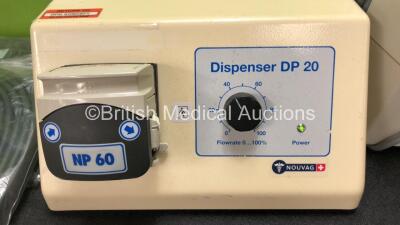 Mixed Lot Including 1 x Nouvag Dispenser DP 20 Infiltration Pump (Powers Up) 2 x DS Maref DS300 Single Tubing Pairs and 6 x Inditherm Alpha Patient Warming Pumps *2 in Photo - 6 in Total* - 3