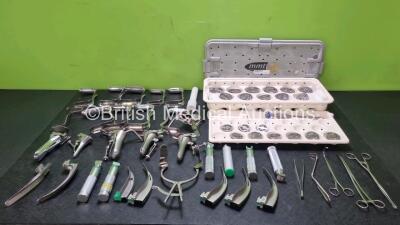 Job Lot Including 1 x Smith & Nephew Dome Cup Reamer Set (Incomplete) and Various Surgical Instruments