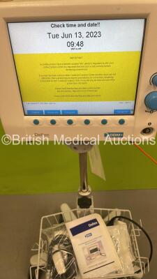 1 x Welch Allyn GS Exam Light IV on Stand and 1 x Deltex QODM + Monitor on Stand with Probe (Both Power Up) - 5
