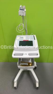 Mortara ELI 280 ECG Machine on Stand with 10 Lead ECG Leads (Powers Up)