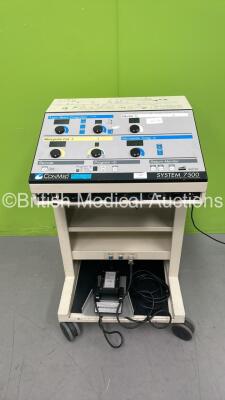 ConMed System 7550 Electrosurgical Generator +ABC Modes with Footswitch (Powers Up)