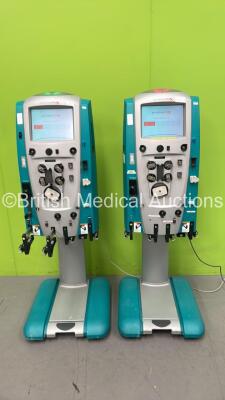 2 x Gambro Prismaflex Dialysis Machines Software Version 7.21 - Running Hours 21647 / 18799 (Both Power Up)