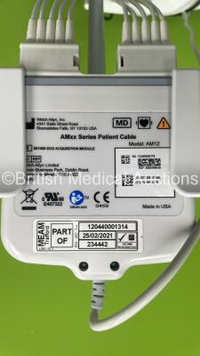 Mortara ELI 280 ECG Machine on Stand with 10 Lead ECG Leads (Powers Up) - 3