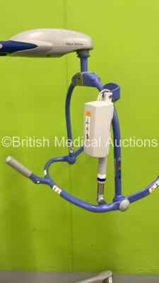 2 x Arjohuntleigh Maxi Move Patient Hoists with Batteries and Controllers (Both Power Up) and 1 x Arjo Sara Plus Hoist with Controller (No Battery) - 3