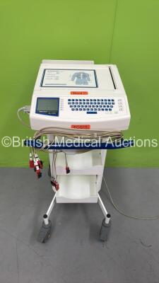 Mortara ELI 250 ECG Machine with 10 Lead ECG Leads (Powers Up)