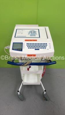 Mortara ELI 250 ECG Machine with 10 Lead ECG Leads (Powers Up)