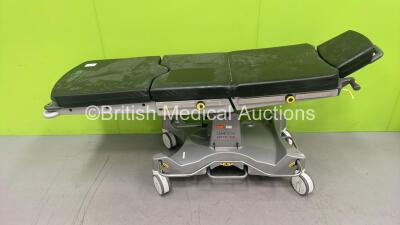 Anetic Aid QA4 Manual Function Patient Trolley with Cushions (Hydraulics Tested Working - Top of Table has Play in Mounting Bearing) *S/N NA*