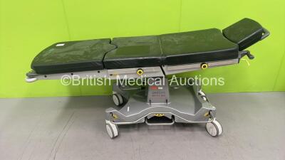 Anetic Aid QA4 Manual Function Patient Trolley with Cushions (Hydraulics Tested Working - Top of Table has Play in Mounting Bearing) *S/N NA* - 2