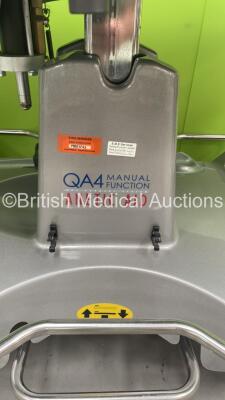 Anetic Aid QA4 Manual Function Patient Trolley with Cushions (Hydraulics Tested Working - Top of Table has Play in Mounting Bearing) *S/N NA* - 3