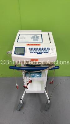 Mortara ELI 250 ECG Machine with 10 Lead ECG Leads (Powers Up)