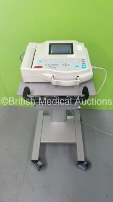 GE MAC 1200ST ECG Machine on Stand with 10 Lead ECG Leads (Powers Up) *550050633*