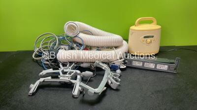 Mixed Lot Including 1 x Medela Type 600.0837 Breast Pump (Powers Up) 1 x SonoSite REF P10401-30 Mini Dock (Damaged-See Photo) 3 x B Braun Brackets (1 Damaged) 1 x Bair Hugger Hose and Various Patient Monitoring Cables