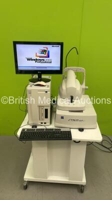 Zeiss Stratus OCT Direct Cross-Sectional Imaging System Version 5.0.1 (0376) with PC, Software and Monitor (Powers Up) *S/N 3001-0255* **Mfd 2008** - 2