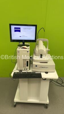 Zeiss Stratus OCT Direct Cross-Sectional Imaging System Version 5.0.1 (0376) with PC, Software and Monitor (Powers Up) *S/N 3001-0255* **Mfd 2008** - 4