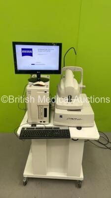 Zeiss Stratus OCT Direct Cross-Sectional Imaging System Version 5.0.1 (0376) with PC, Software and Monitor (Powers Up) *S/N 3001-0255* **Mfd 2008** - 5