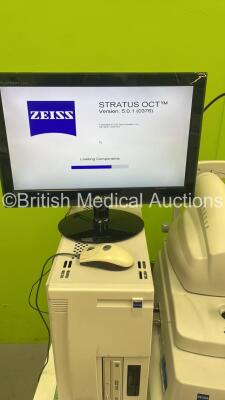 Zeiss Stratus OCT Direct Cross-Sectional Imaging System Version 5.0.1 (0376) with PC, Software and Monitor (Powers Up) *S/N 3001-0255* **Mfd 2008** - 9