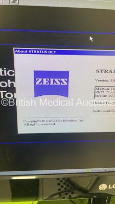 Zeiss Stratus OCT Direct Cross-Sectional Imaging System Version 5.0.1 (0376) with PC, Software and Monitor (Powers Up) *S/N 3001-0255* **Mfd 2008** - 16