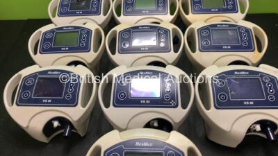10 x ResMed VS III Ventilators (All Untested Due to Missing Power Supplies, 6 x Damaged Screens - See Photos) *in cage* - 3