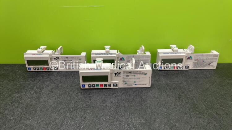 4 x CME Medical T34 Ambulatory Syringe Pumps (All Power Up)