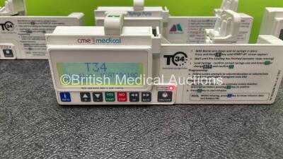 4 x CME Medical T34 Ambulatory Syringe Pumps (All Power Up) - 2