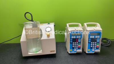 Mixed Lot Including 1 x Eschmann VP25 Suction Pump (Powers Up with Missing Lid-See Photo) 2 x Graseby 500 Modular Infusion Pumps (1 Powers Up, 1 No Power) *SN V2AC2A1506, 300200015, 300060472*