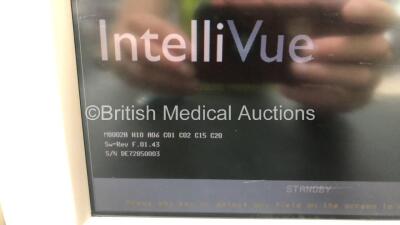 Job Lot Including 1 x Philips IntelliVue MP50 Patient Monitor (Powers Up with Damaged / Missing Dial - See Photos) and 1 x Philips IntelliVue MP30 Patient Monitor (Powers Up with Damaged Casing - See Photos) *SN DE82072217 / DE72850003* - 6