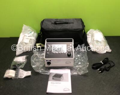 Lowenstein Medical Prisma V50-C Ventilator with Power Supply, User Manual and Accessories in Carry Case *Mfd 2020* (Like New, 2 Pin Power Supply - See Photos)