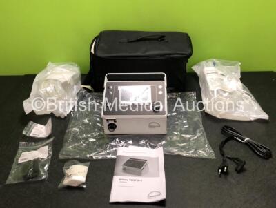 Lowenstein Medical Prisma V50-C Ventilator with Power Supply, User Manual and Accessories in Carry Case *Mfd 2020* (Powers Up, Like New, 2 Pin Power Supply - See Photos)