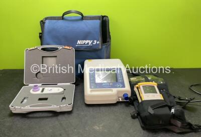 Mixed Lot Including 1 x B & D Electromedical Nippy 3 + Ventilator, 1 x Carefusion Baby Co Meter and 1 x Nellcor N-20PA Oximeter (All Power Up) *SN 21834168, 11330672, 201522382*