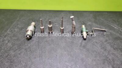 Job Lot os Surgical Drill Attachments Including Hall Power Pro AO / ASIF Reamer, 1 x De Souter WZ-400 Wire Driver, 1 x Hall 1387-05, 1 x Hall 1387-22, 1 x Hall 1375-035 and 1 x Aesculap GB414R