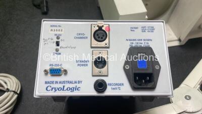Mixed Lot Including 1 x CryoLogic-863 Freeze Control Unit (Powers Up) 1 x Luxo Surgical Light (Powers Up with Missing Stand) 1 x Acu Evac IE-2 Smoke Evacuator Unit (No Power) *SN R3502, 1992135* - 5